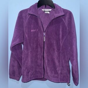 Columbia Plush Purple Fleece Jacket Full-Zip